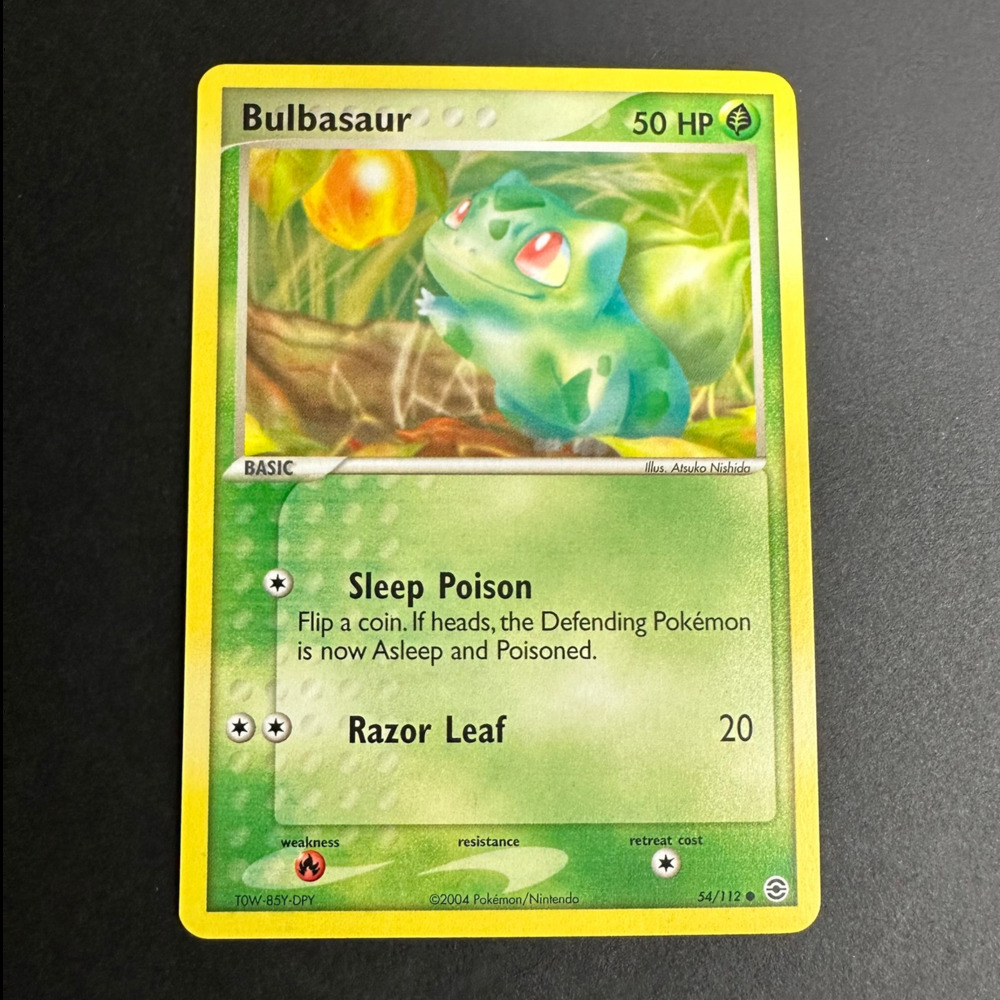 Pokemon TCG Bulbasaur 054/112 EX FireRed & LeafGreen Common Normal NM